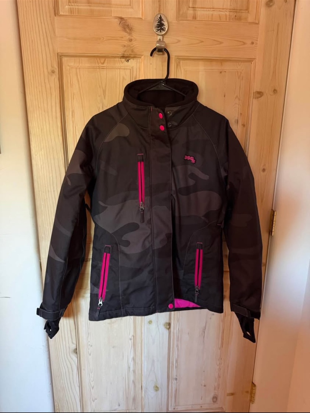 Women's Black DSG Camouflage Ski Jacket